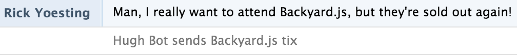 screenshot of HipChat convo to demo msg.emote